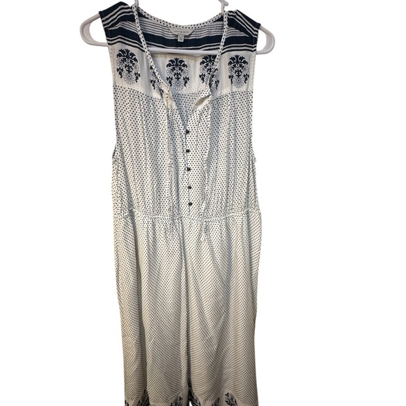 Lucky Brand Dresses & Skirts - Lucky Brand Navy and white Patterned Dress